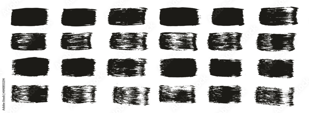 Hand Drawn Flat Paint Brush Thick Straight Lines High Detail Abstract Vector Background Set Hand Drawn Flat Paint Brush Thick Straight Lines High Detail Abstract Vector Background Set