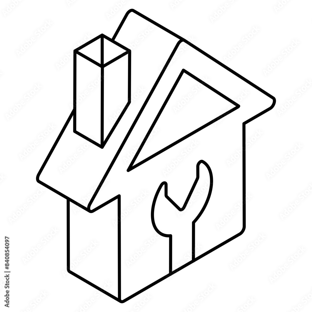 An icon design of home repair An icon design of home repair