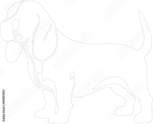 Basset Hound outline