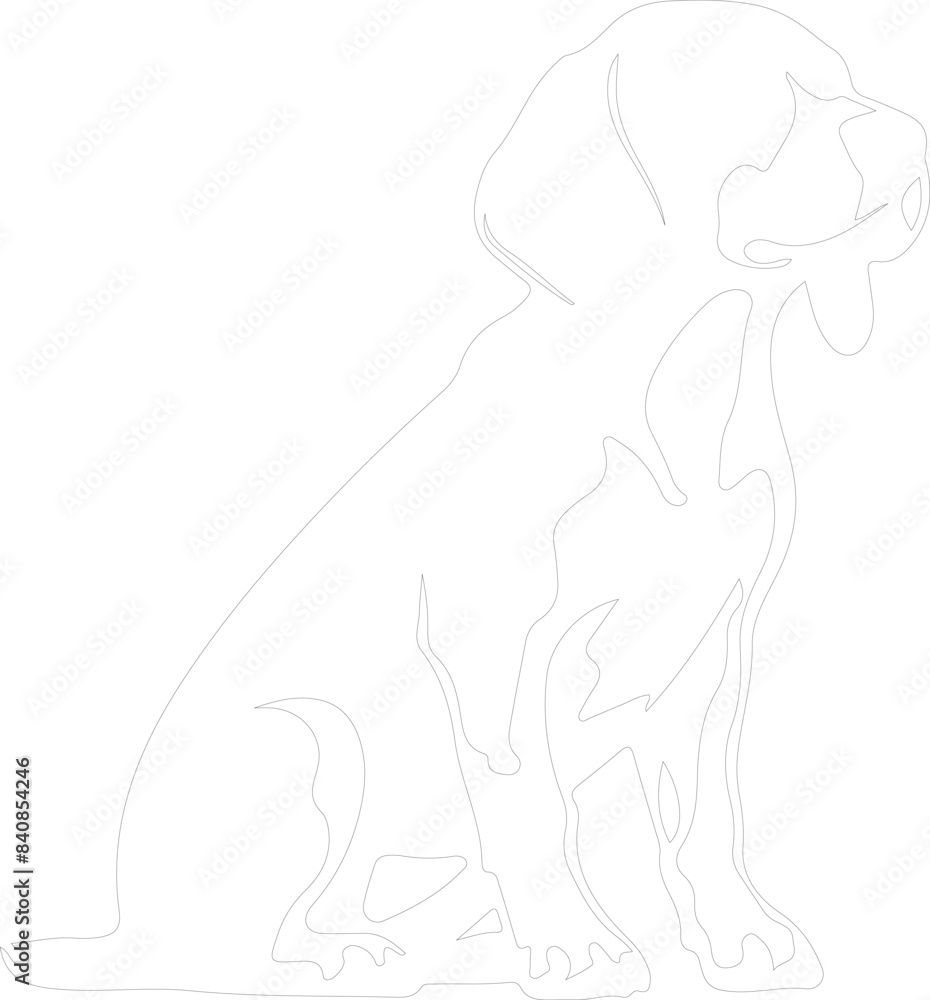 Beagle outline Beagle outline