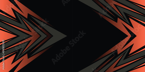 Abstract background with reflective gredient arrow pattern with copy space