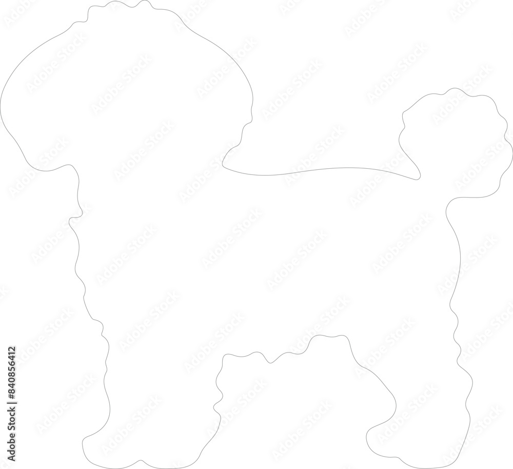 Bichon Frise outline Bichon Frise outline