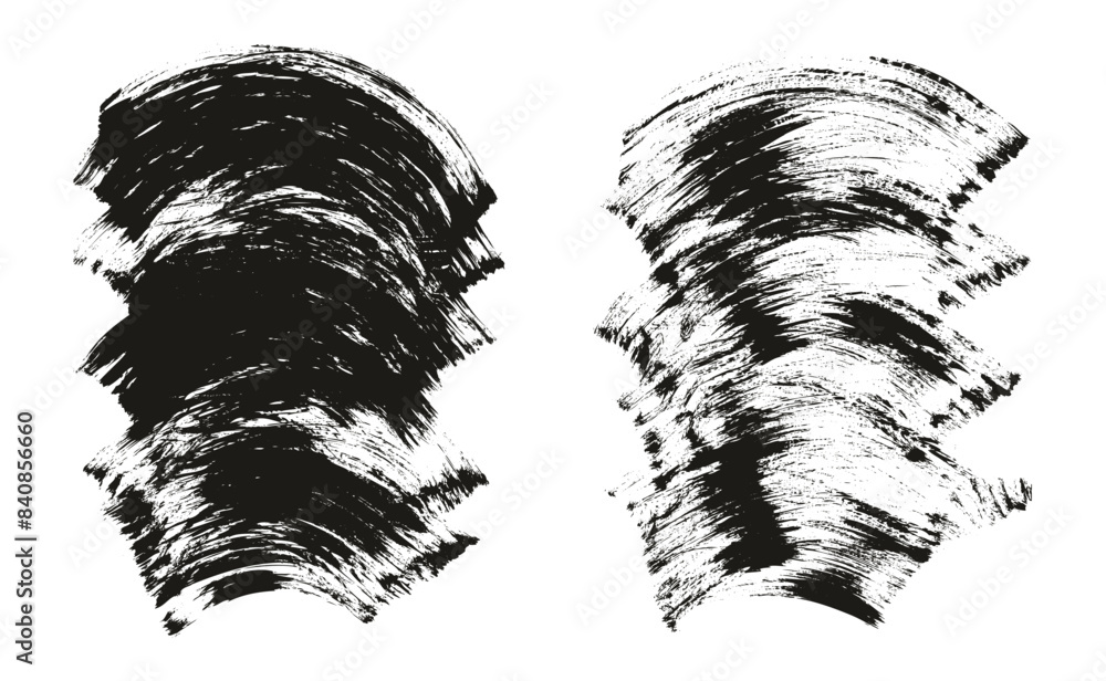 Hand Drawn Flat Fan Brush Thick Curved Background Mix High Detail Abstract Vector Background Mix Set Hand Drawn Flat Fan Brush Thick Curved Background Mix High Detail Abstract Vector Background Mix Set