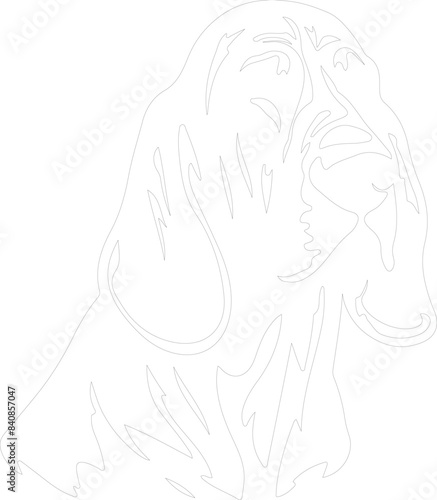 Bloodhound outline