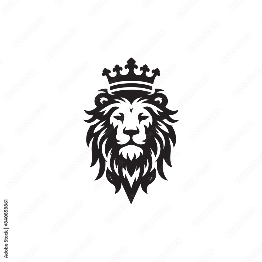 King lion vector art design King lion vector art design