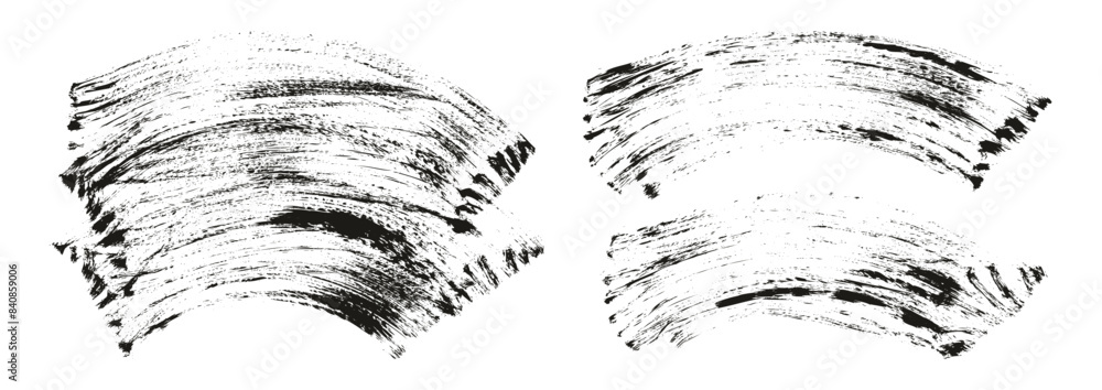 Hand Drawn Flat Fan Brush Thick Curved Background Mix High Detail Abstract Vector Background Mix Set Hand Drawn Flat Fan Brush Thick Curved Background Mix High Detail Abstract Vector Background Mix Set