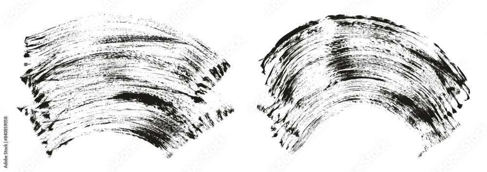 Hand Drawn Flat Fan Brush Thick Curved Background Mix High Detail Abstract Vector Background Mix Set Hand Drawn Flat Fan Brush Thick Curved Background Mix High Detail Abstract Vector Background Mix Set