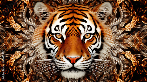 Tiger Pattern Background  Texture  Wallpaper  Background  Cell Phone Cover and Screen  Smartphone  Computer  Laptop  16 9 Format - PNG