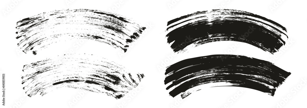 Hand Drawn Flat Fan Brush Thick Curved Background Mix High Detail Abstract Vector Background Mix Set Hand Drawn Flat Fan Brush Thick Curved Background Mix High Detail Abstract Vector Background Mix Set