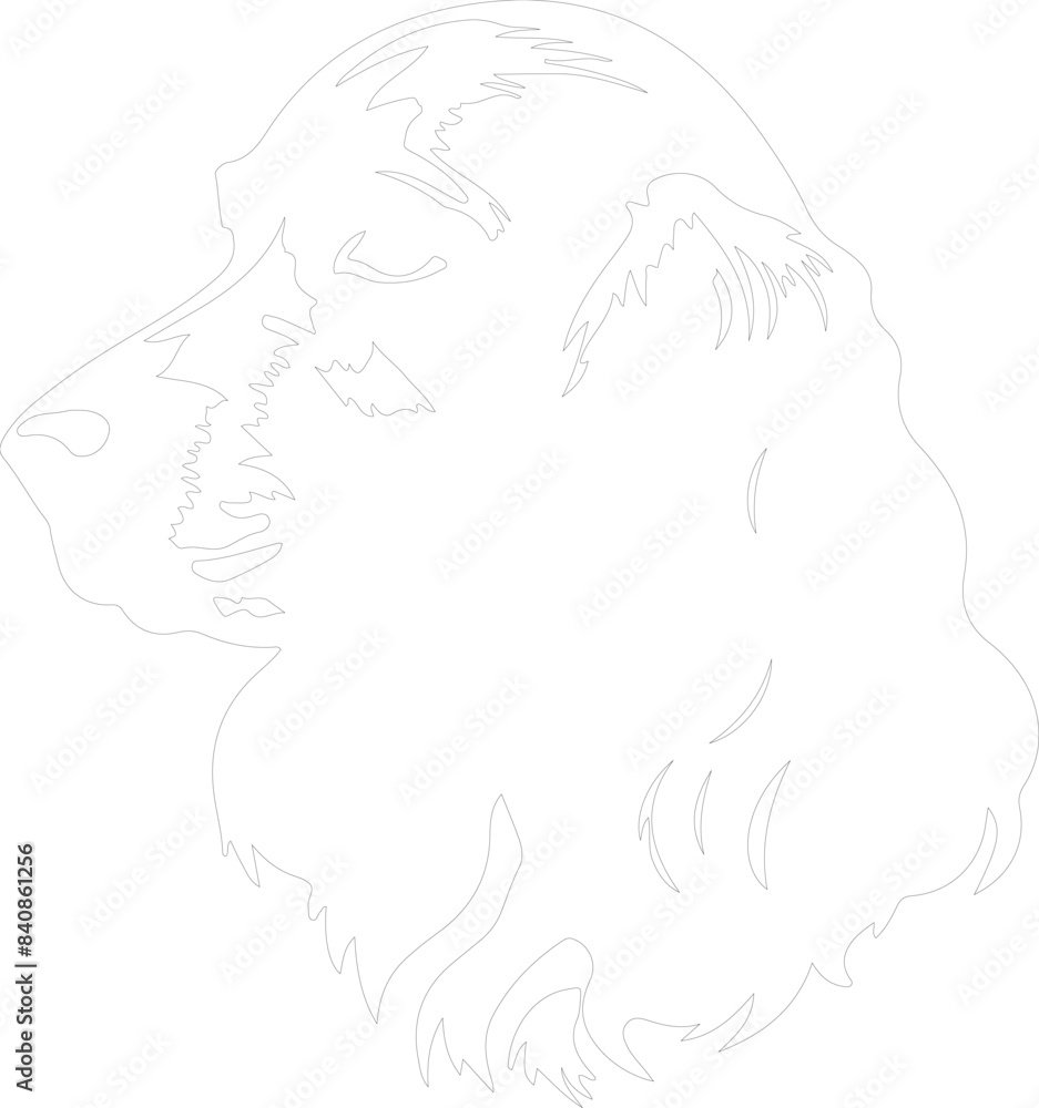 Fototapeta premium Cocker Spaniel outline