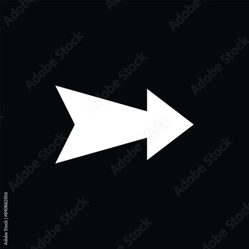 white arrow icon, white arrow isolated on different color background. direction symbol collection. Vector illustration.