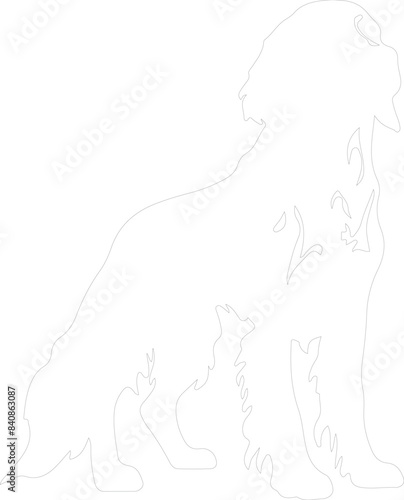 English Setter outline