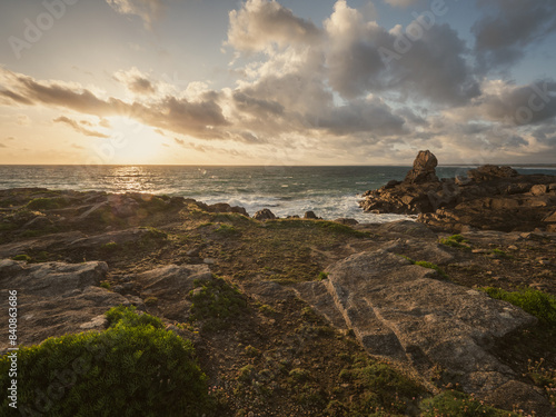 Couché de soleil sur la pointe de la torche