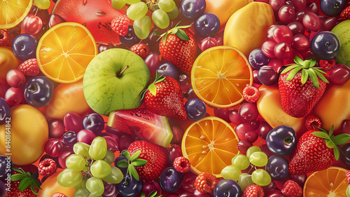 summer fruits on background  delicious fruits on colored background  background of summer fruits  fruits banner