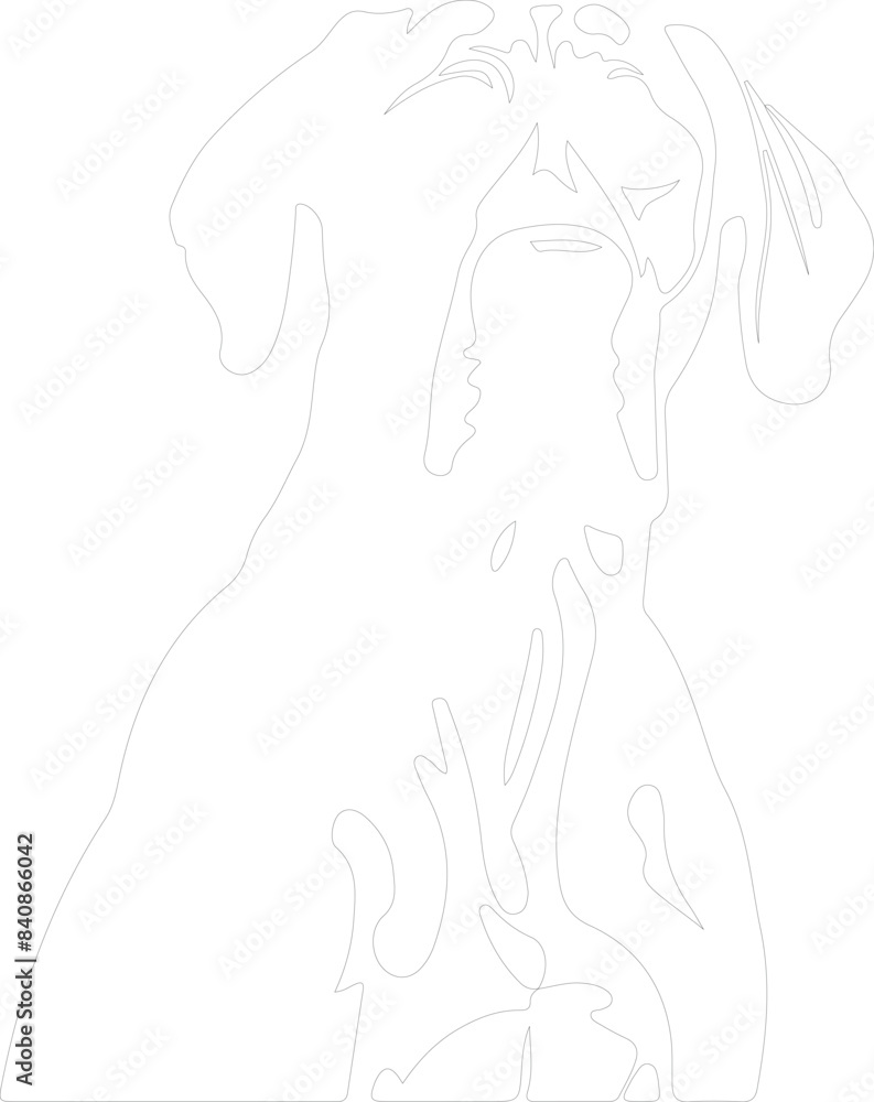Great Dane outline Great Dane outline