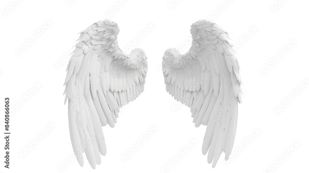white angel wing isolated on transparent white angel wing isolated on transparent
