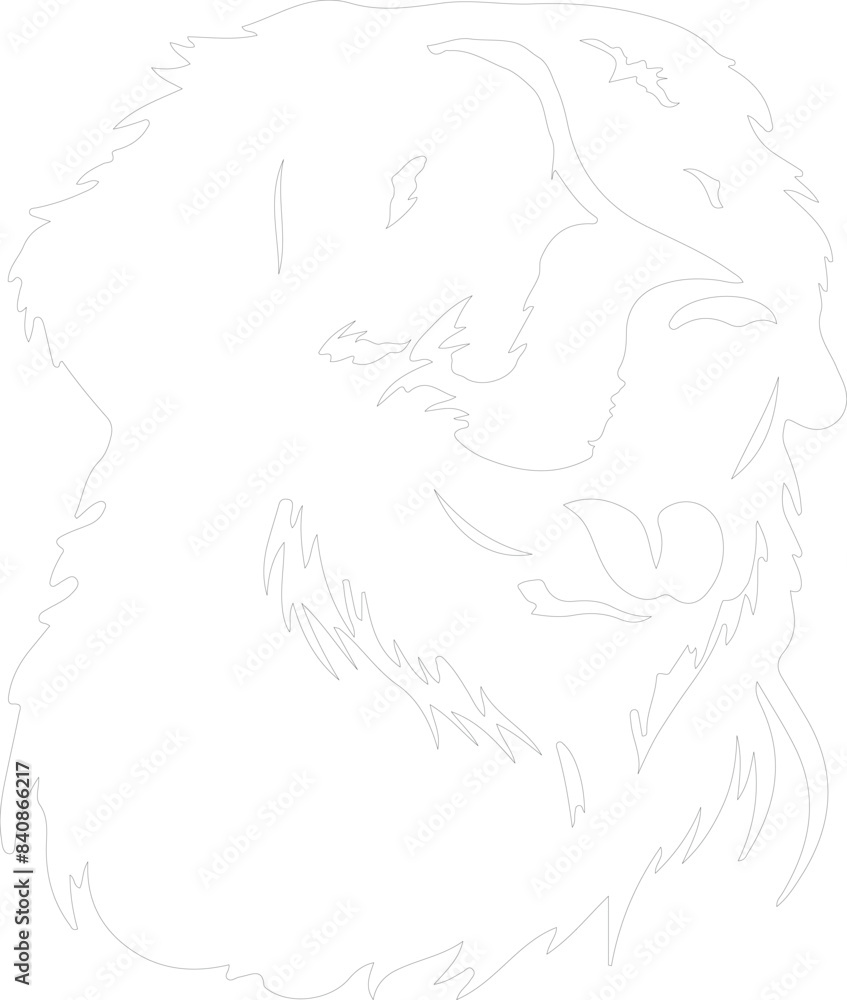 Great Pyrenees outline Great Pyrenees outline