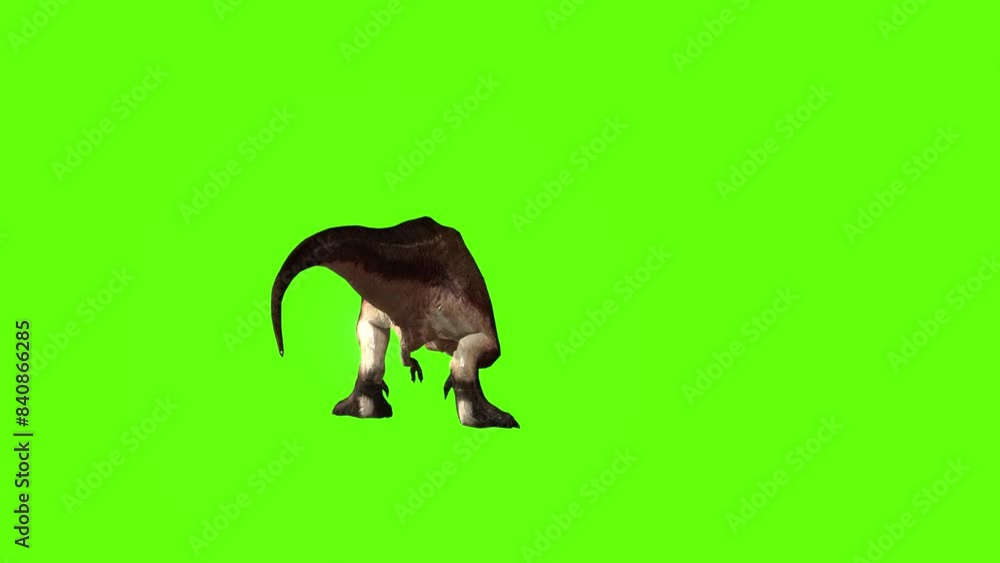 T-rex dinosaur idle attack green screen animation 3D rendering T-rex dinosaur idle attack green screen animation 3D rendering