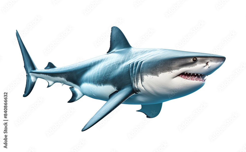 Fototapeta premium Shark. Cut out on transparent 