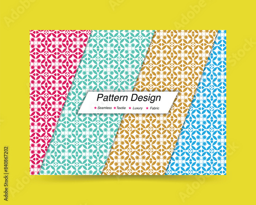 Unique and modern pattern design template. Formal and futuristic vector pattern design. 