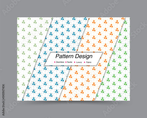 Modern pattern design template. Formal and unique vector pattern design.
