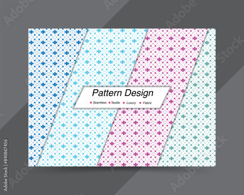 Unique and modern futuristic pattern design template. Formal vector pattern design. 