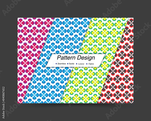 Unique and modern formal pattern design. Innovative and futuristic vector pattern design template.  