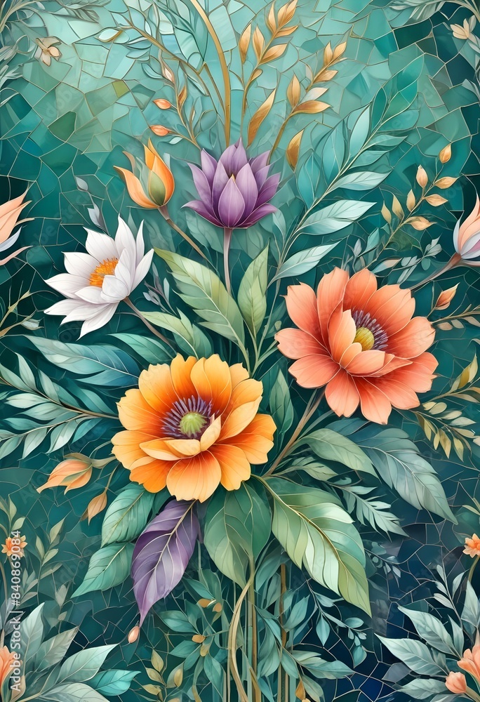 3d digital decorative floral wallpaper 3d digital decorative floral wallpaper