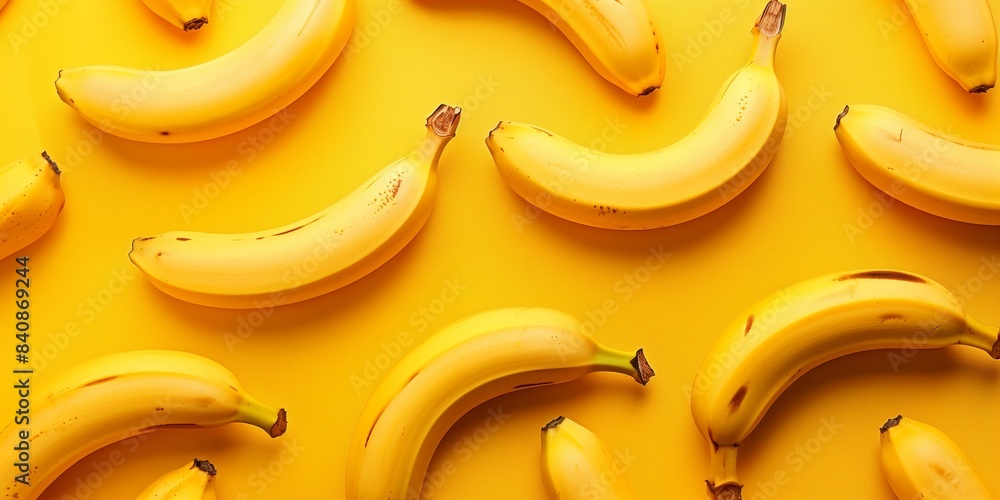 Lots of sweet ripe bananas on a colorful background Lots of sweet ripe bananas on a colorful background