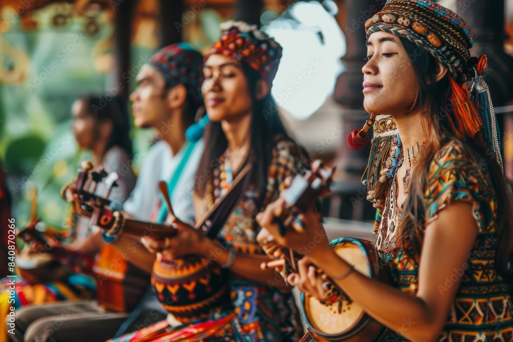 A Vibrant Ensemble of Southeast Asian Musicians Play Traditional Instruments