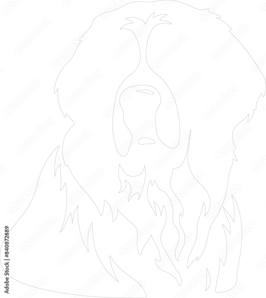 Saint Bernard outline Saint Bernard outline