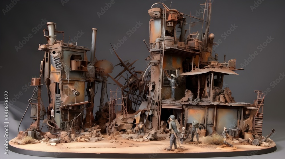 Dusty Ruins: Abandoned Industrial Complex Dusty Ruins: Abandoned Industrial Complex