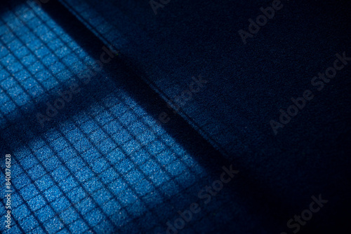 Obraz na plátně Blue padel tennis court with shadows