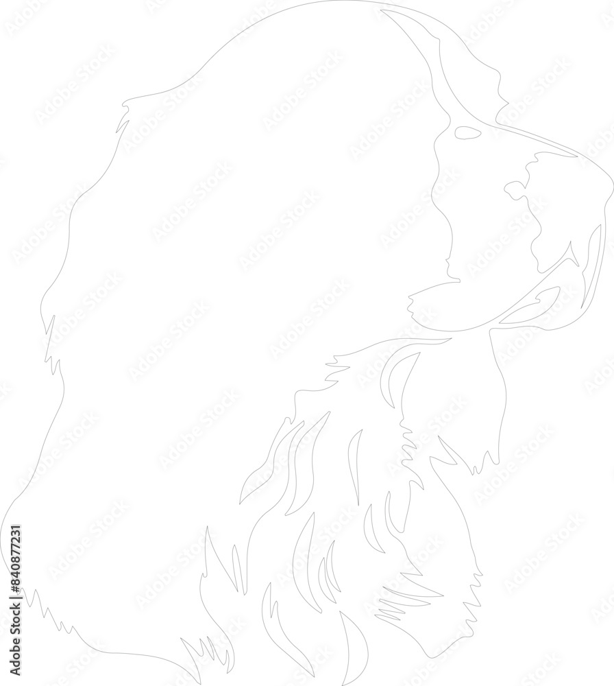 Welsh Springer Spaniel outline Welsh Springer Spaniel outline
