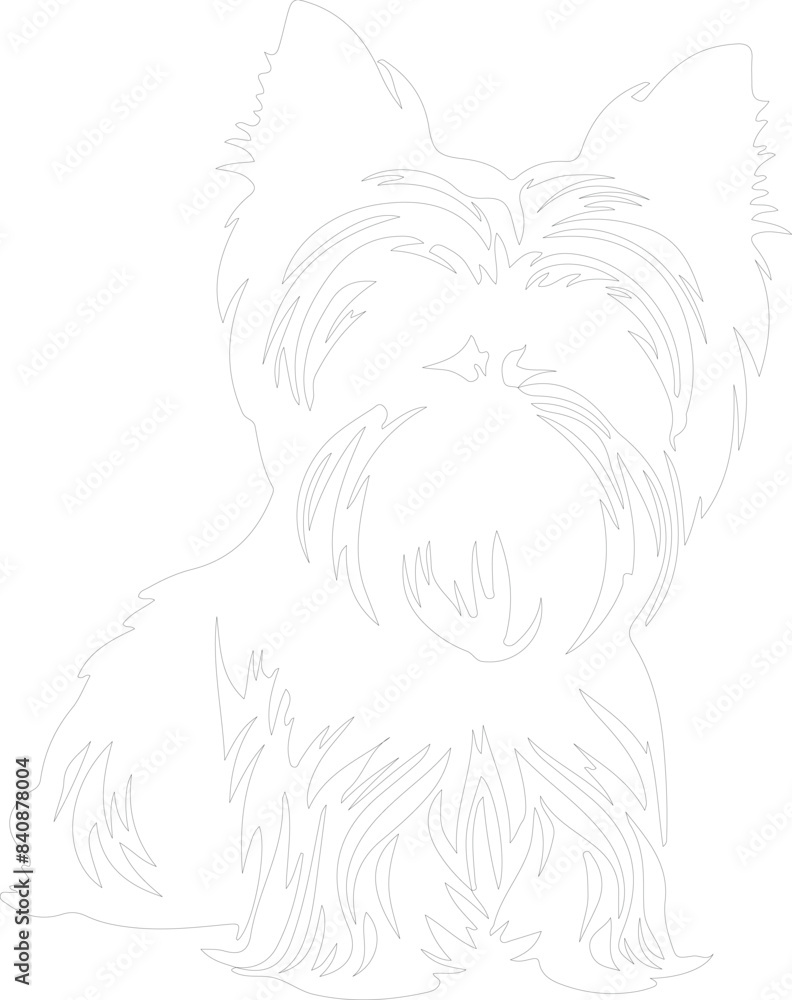Yorkshire Terrier outline Yorkshire Terrier outline