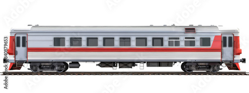 A train isolated on white transparent background, PNG File. Perfect for clipart
