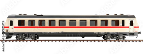 A train isolated on white transparent background, PNG File. Perfect for clipart