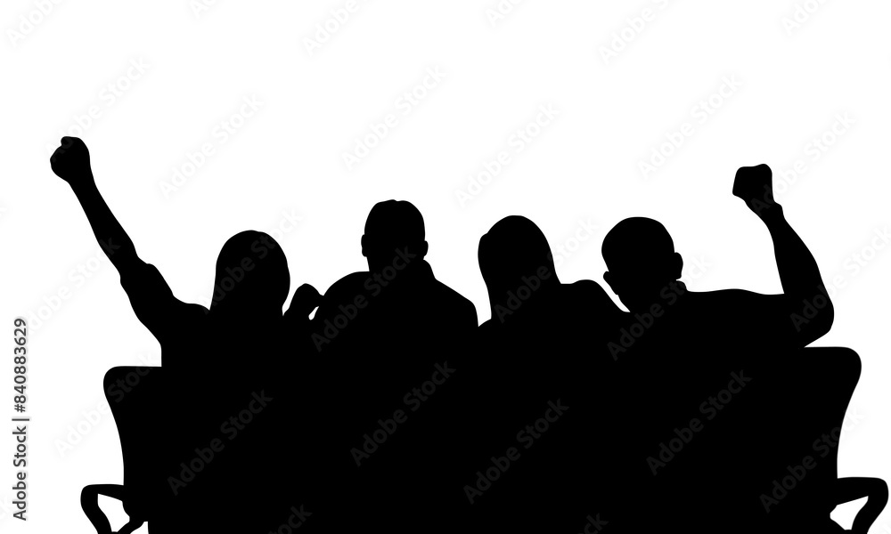 coworkers feel happy to have finished work, black line art illustration coworkers feel happy to have finished work, black line art illustration