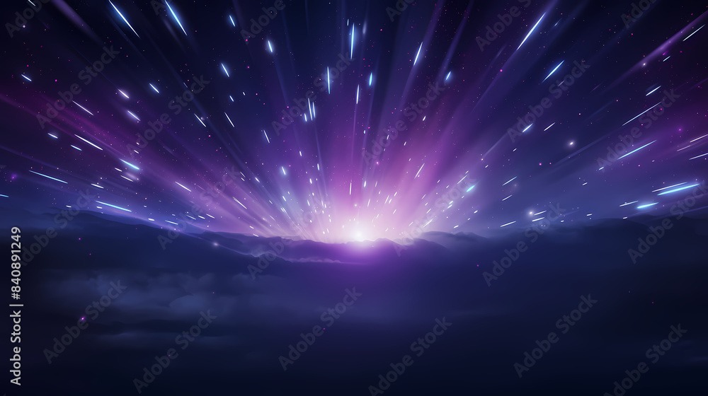Fototapeta premium Abstract purple glowing background