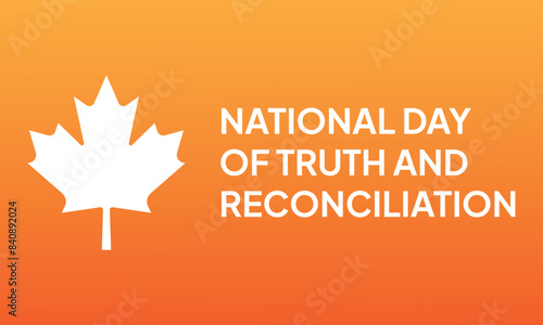 Every Child Matters Logo. National Day of Truth and Reconciliation. Orange Shirt Day of Canada. September 30. Vector Illustration Icon.