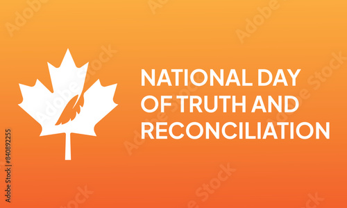 Every Child Matters Logo. National Day of Truth and Reconciliation. Orange Shirt Day of Canada. September 30. Vector Illustration Icon.
