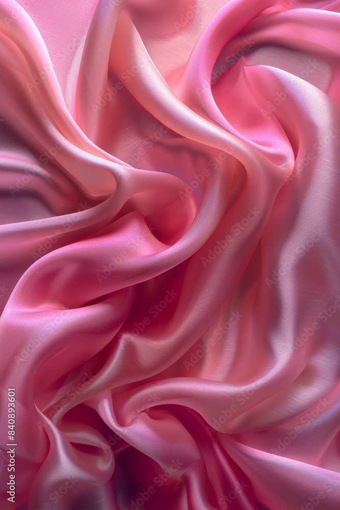 Obraz premium Pink Silk Texture with Elegant Drapes