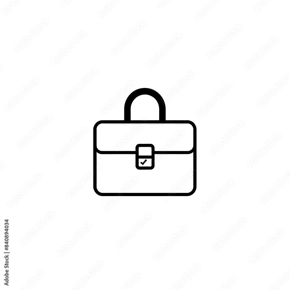 Briefcase Icon Minimal, Simple Logo Briefcase Icon Minimal, Simple Logo