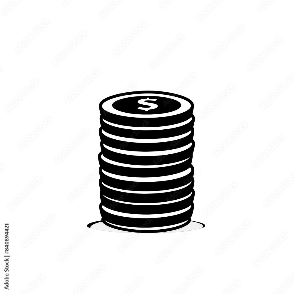 Coin Icon Minimal, Simple Logo Coin Icon Minimal, Simple Logo