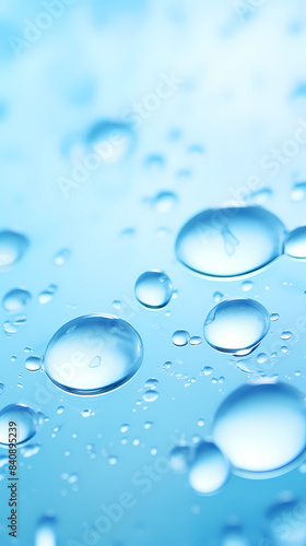 Wallpaper Mural Blue water drop close-up Torontodigital.ca