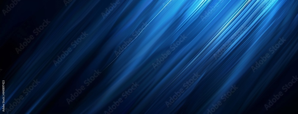 Fototapeta premium Abstract Blue Light Streaks Background, Generative AI