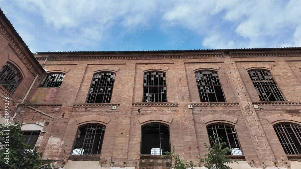 slow motion of large abandoned factory
slow motion of large abandoned factory