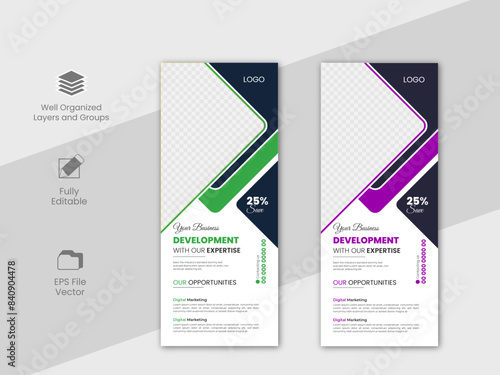 Business Retractable Banner Layout Roll up Banner