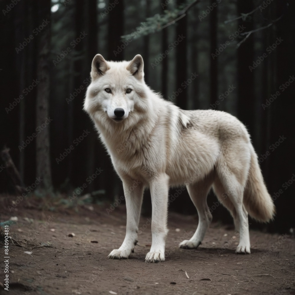 Obraz premium gray wolf canis lupus