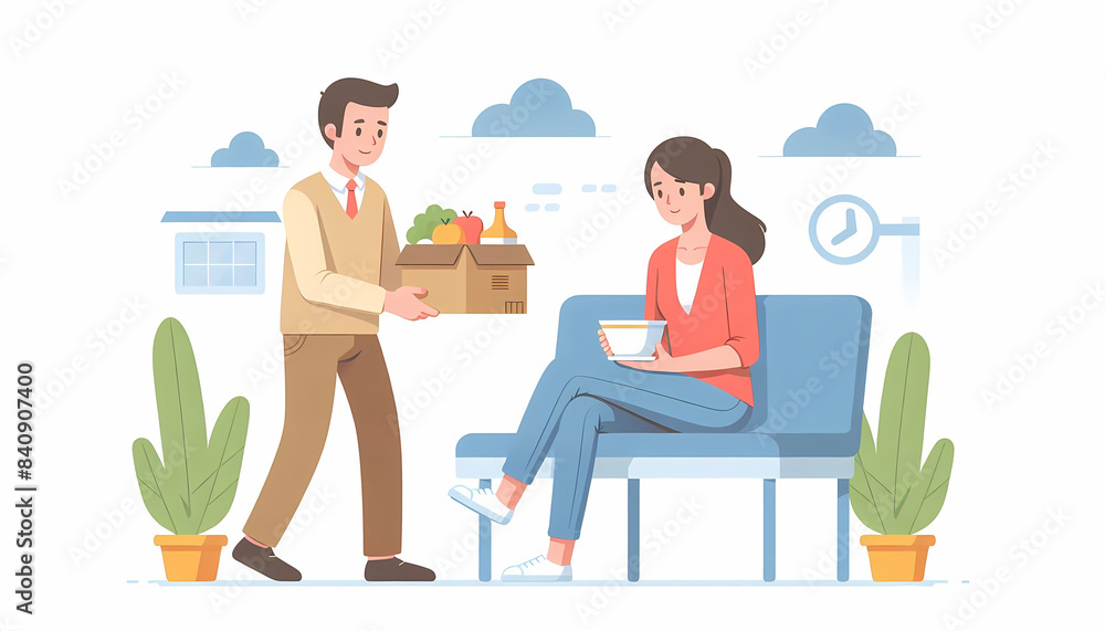 Romantic Dinner Date Couple Love Heart Speech Bubble
